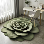 🌺 Floral Plush Diatomaceous Earth Floor Mat