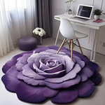 🌺 Floral Plush Diatomaceous Earth Floor Mat