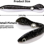 Moscow fishing tackles Soft Bait Silicone Fishing Lure (Pack of 12 )
