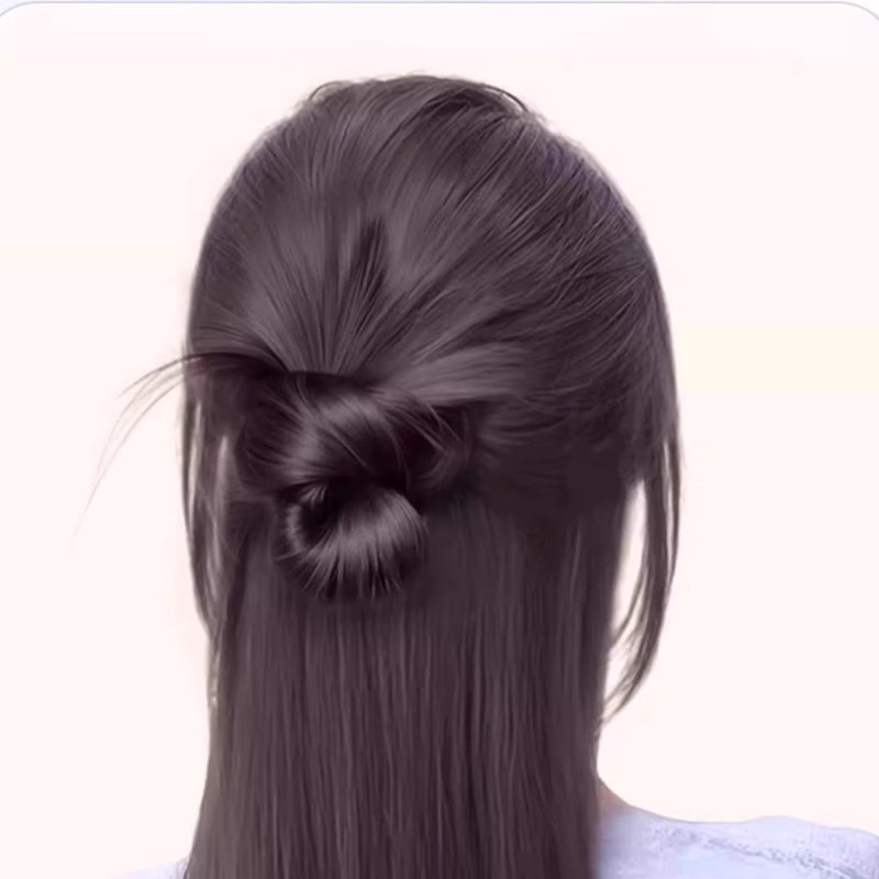 Clip-on Feathered Bun Wig BUY 1 GET 1 FREE