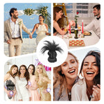 Clip-on Feathered Bun Wig BUY 1 GET 1 FREE