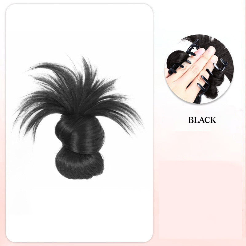 Clip-on Feathered Bun Wig BUY 1 GET 1 FREE