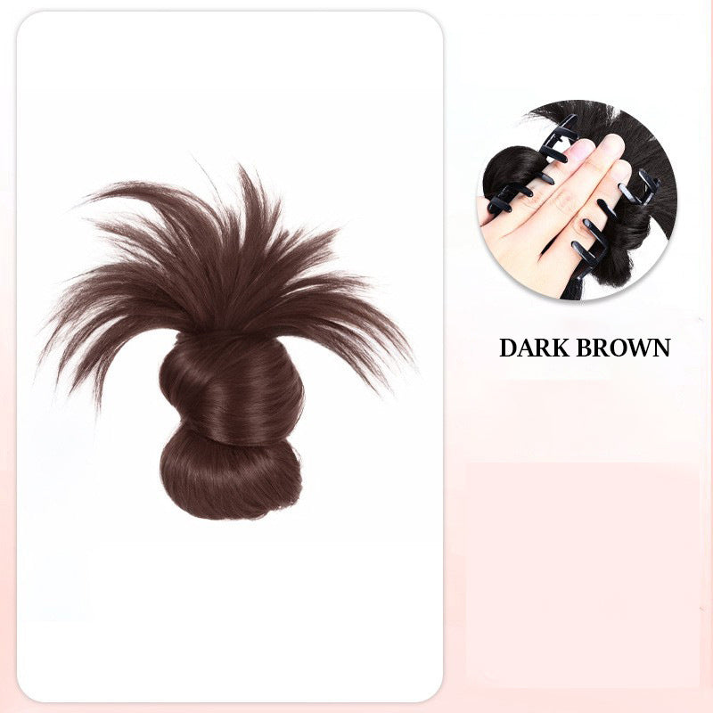 Clip-on Feathered Bun Wig BUY 1 GET 1 FREE